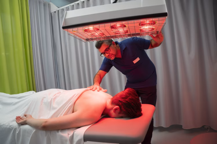 Massage und Wärmetherapie