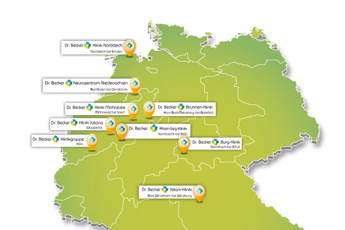 Die Kliniken der Dr. Becker Klinikgruppe